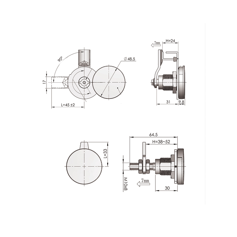 Kunci Kait Kompresi Industri Inti Kunci MS823-1A Kunci Kait Kompresi Industri Inti Kunci MS823-1A