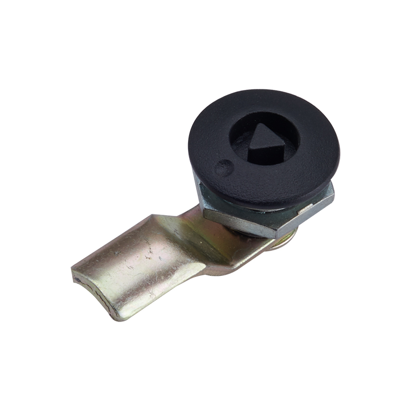 MS705F-3 8*8 Kunci Silinder Semprot Plastik Hitam Segitiga
