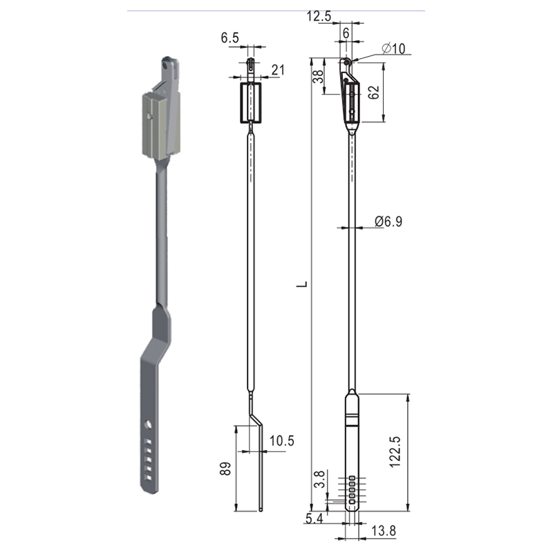 LG002-1A Aksesori Kunci Industri Batang Penghubung