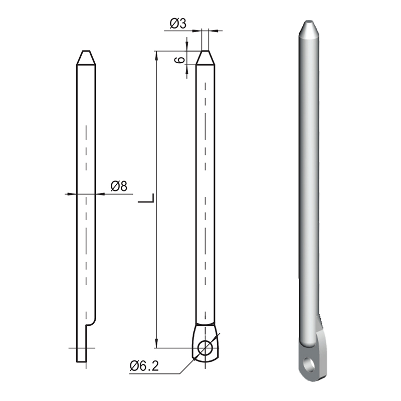 LG007-A Aksesori Batang Penghubung Industri Rol Nilon